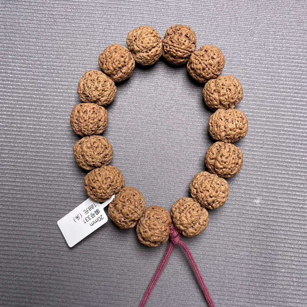20mm原桩爆肉蜂王(头)编号331 金刚菩提手串