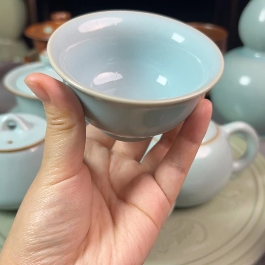 杯纯手工制作工艺不带礼盒，