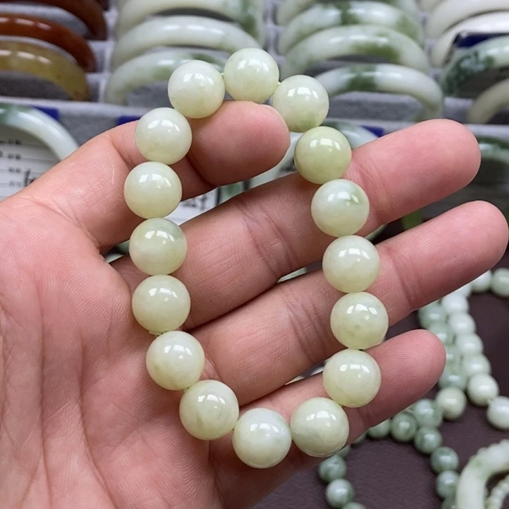 蛇纹石玉未镶嵌手链