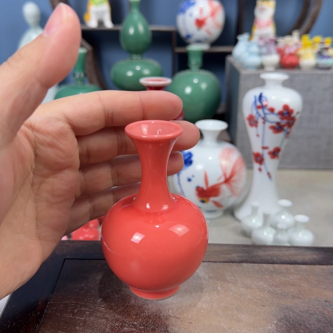 陶瓷手工小花器摆件