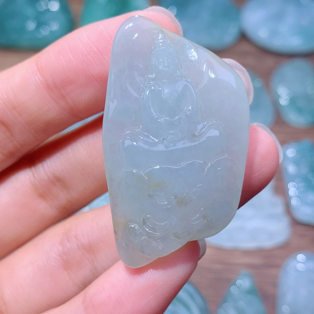 颈饰未镶嵌翡翠普贤