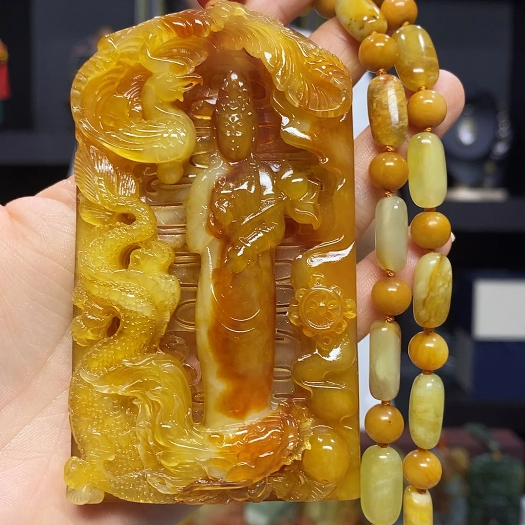 未镶嵌岫玉挂件吊坠