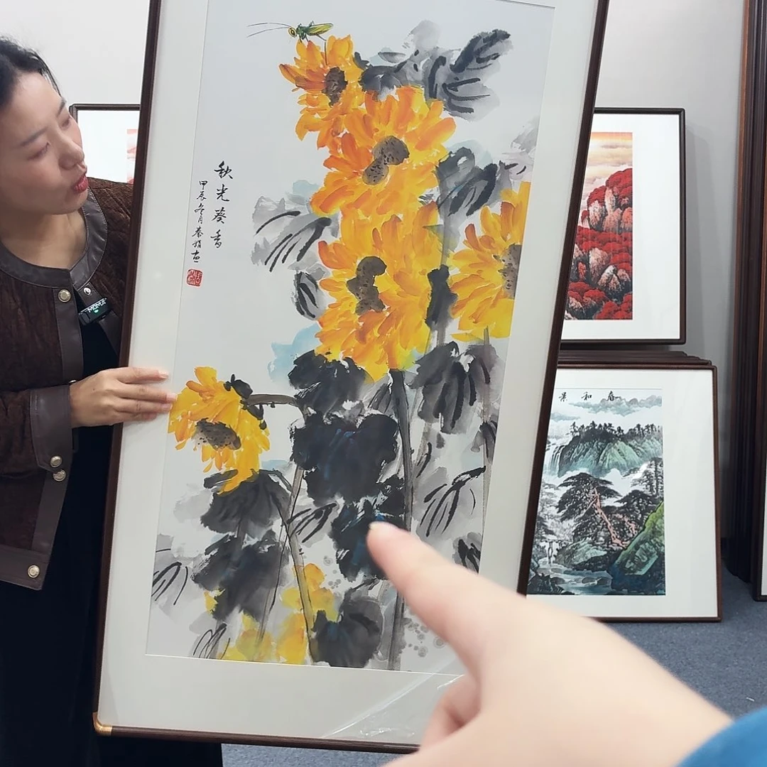 国画手绘作品120-60尺寸