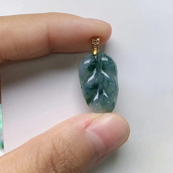 颈饰银S925镶嵌翡翠天然翡翠