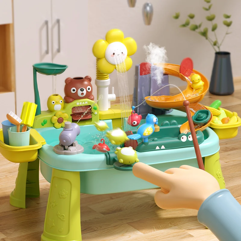 婴儿水上乐园玩具儿童洗澡戏水宝宝玩水水池盆网红夏天男孩女小孩