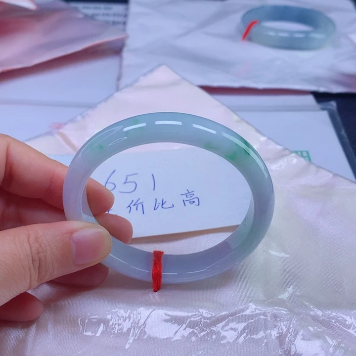 翡翠未镶嵌手镯53-54