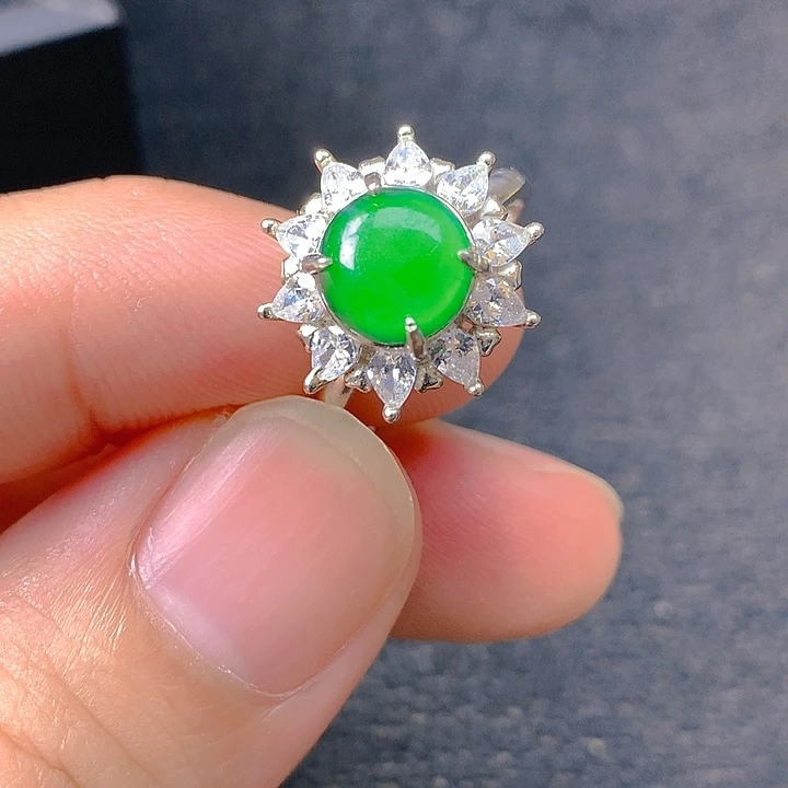 翡翠银S925镶嵌颈饰