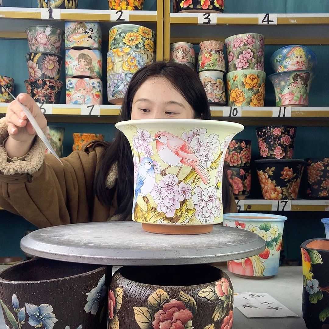 x***e陶景德镇手工花盆999