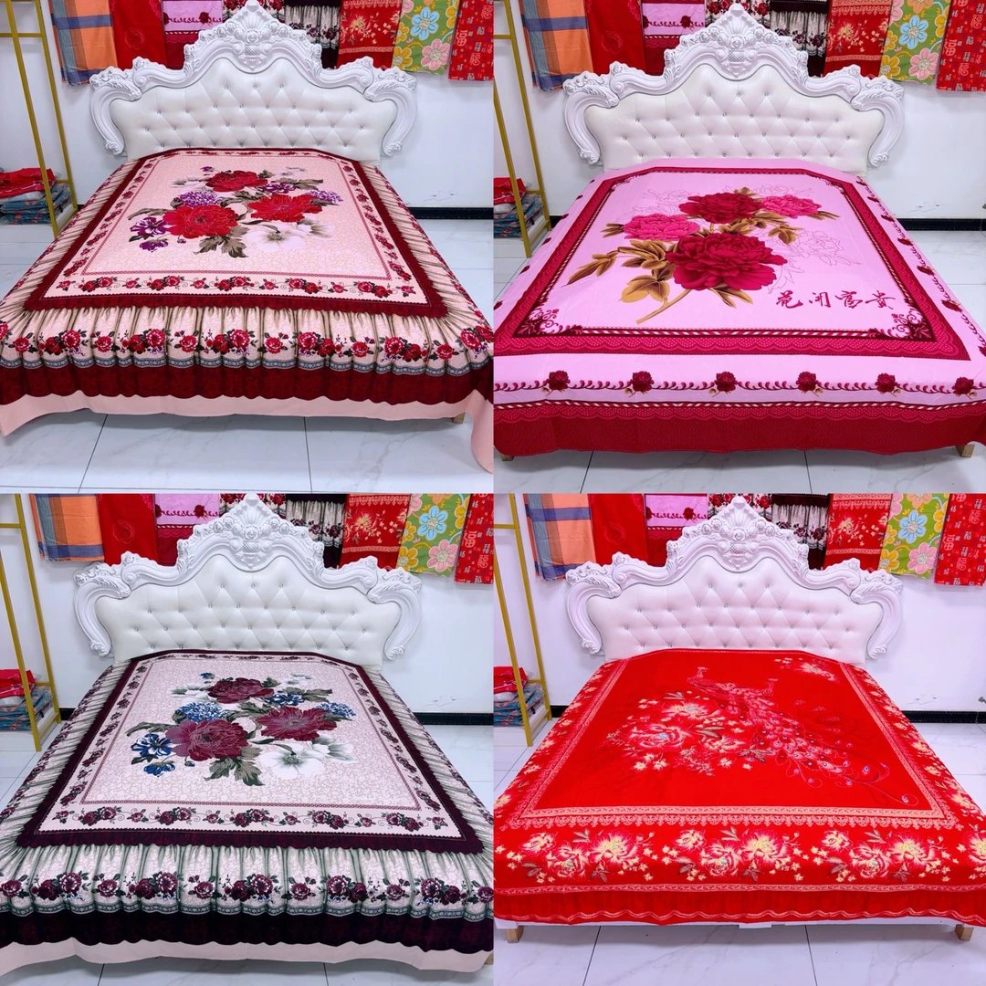 国潮风定位床单（多色可选）加厚加大2.3X2.3米大小床都可用