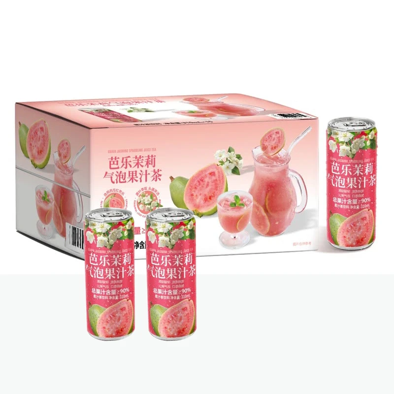 【会员商店】DRINKSBA芭乐茉莉气泡果汁茶气泡水汽水饮料