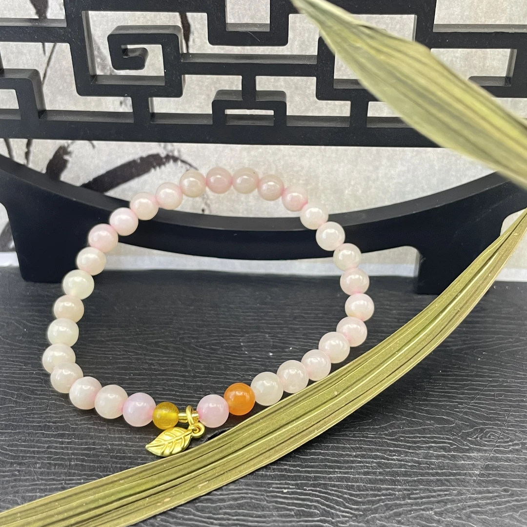 H87和田玉手链甜美精美时尚气质百搭轻奢小众手串复古优雅