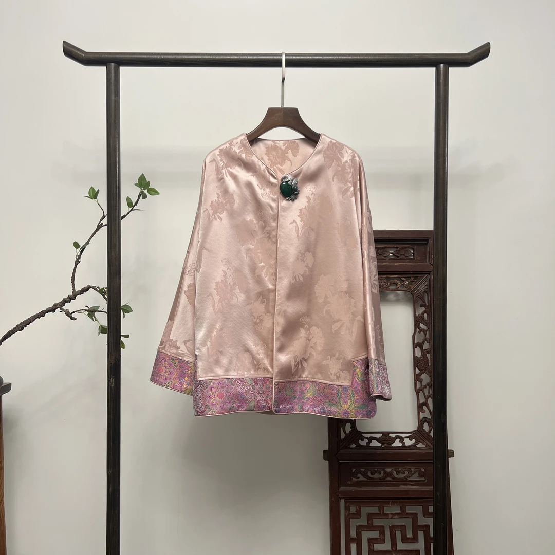 【华服】宋锦拼接中式开衫外套W50153