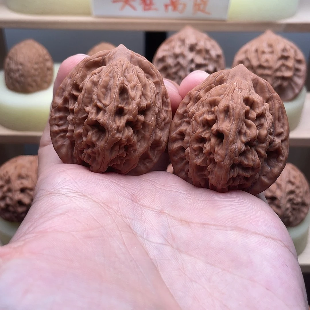 吊坠文玩核桃40全品虎头