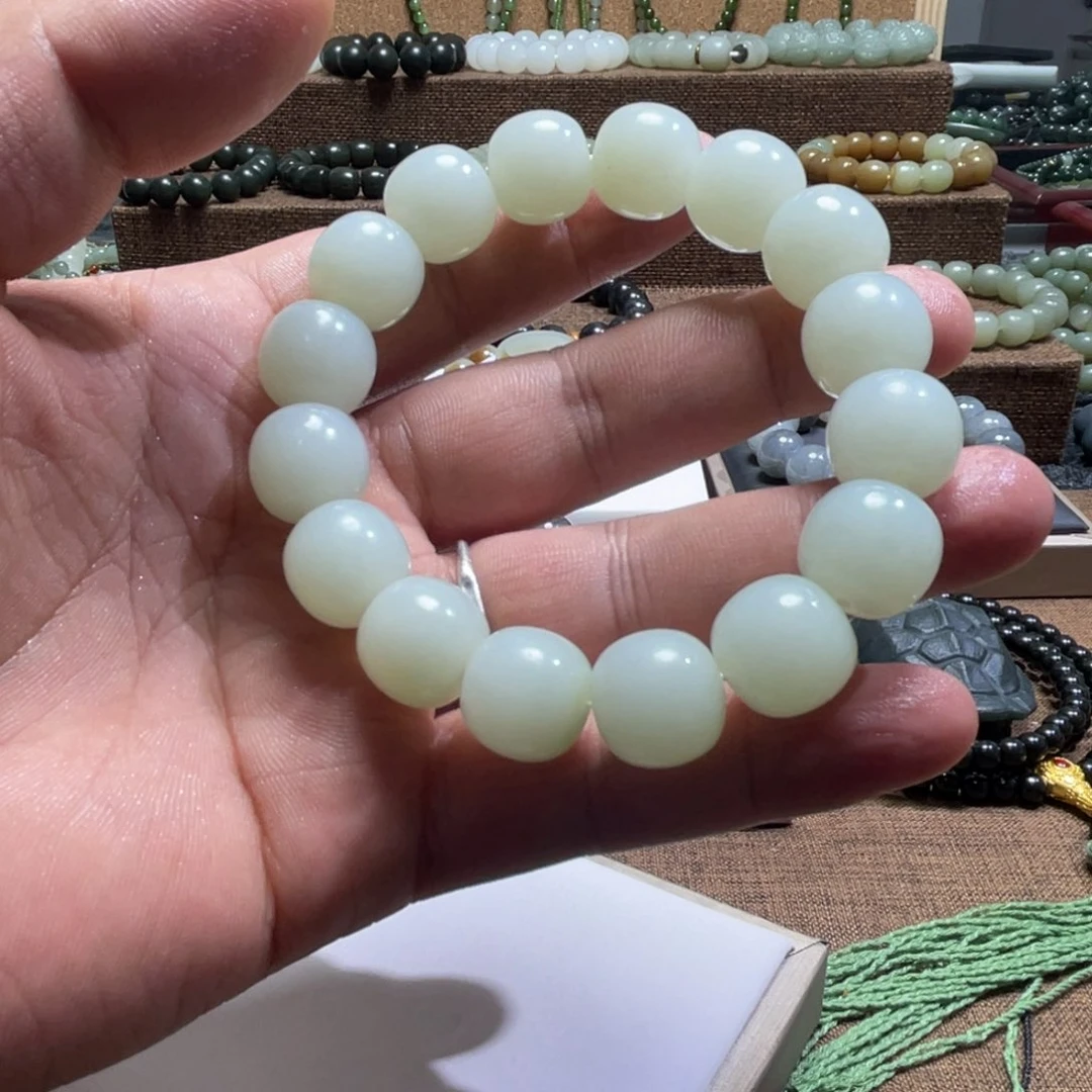 未镶嵌手链和田玉（白玉）