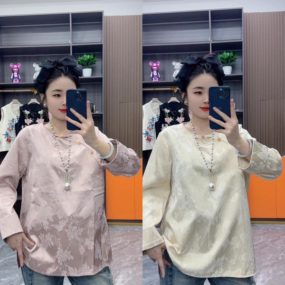 中式宽松气质女装上衣