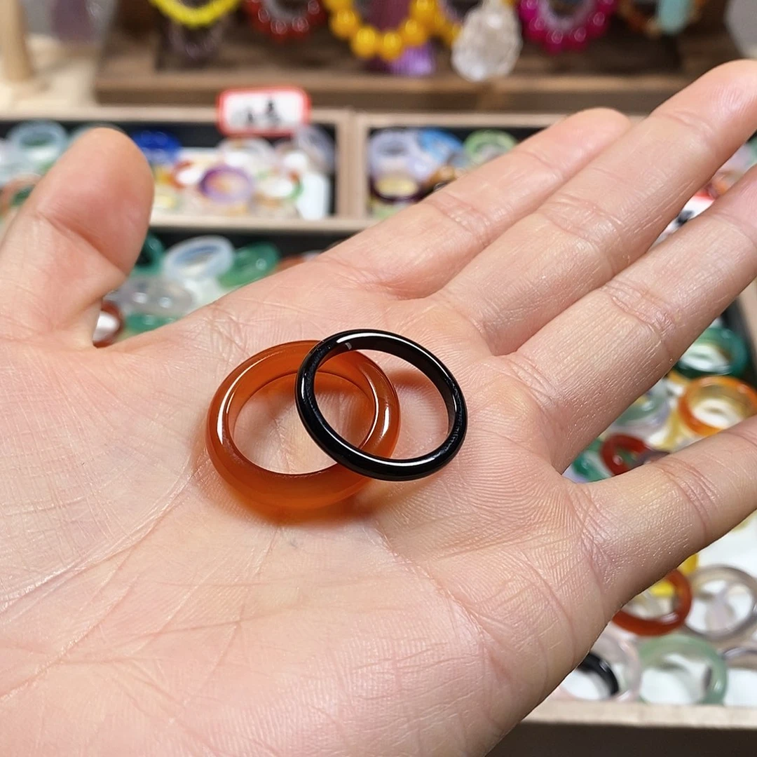 玛瑙/玉髓戒指未镶嵌浮**梦