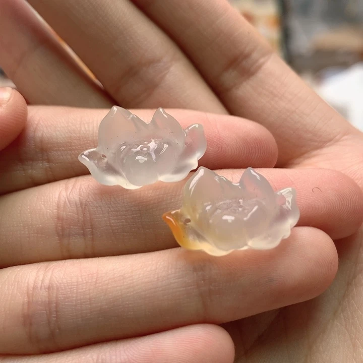 玛瑙/玉髓未镶嵌玛瑙莲花