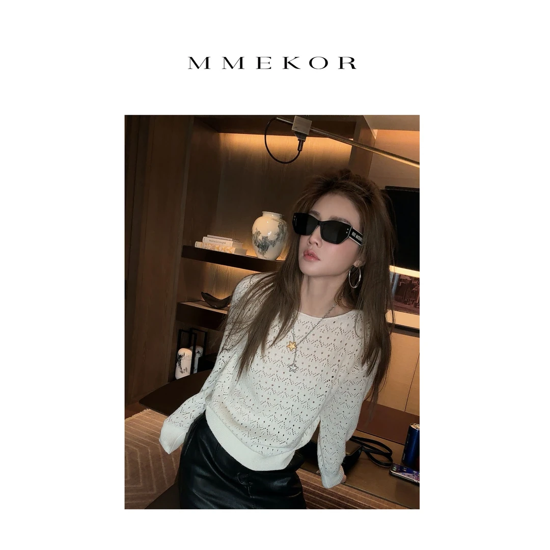 MMEKOR “南港之秋”针织衫 2025新款秋款千金玛德琳上衣 30351