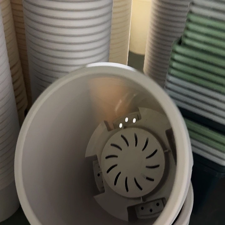 球根盆4号灰白无托5个