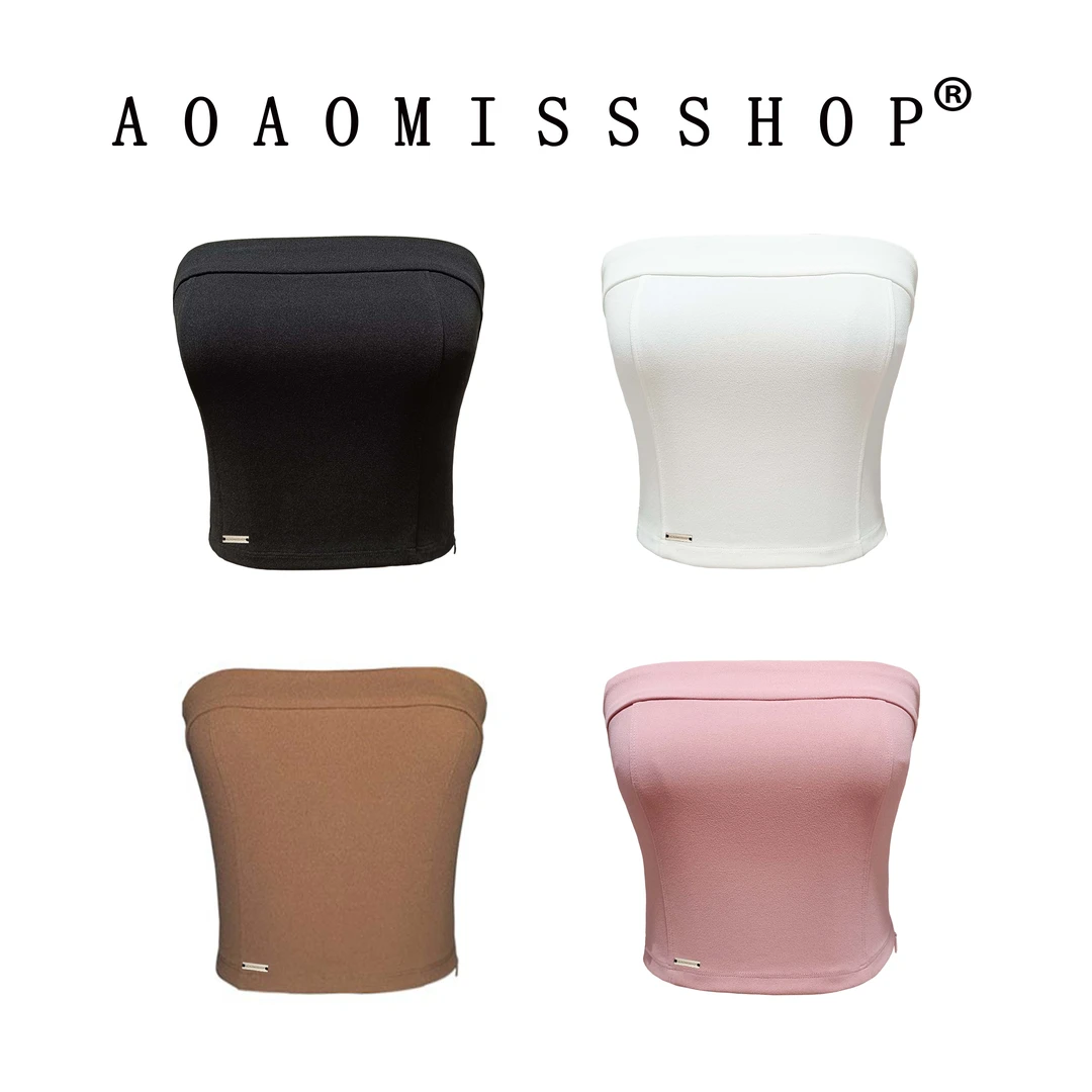【多色裹胸】AOAOMISSSHOP鳌鳌家夏季短款吊带背心上衣女 57-2