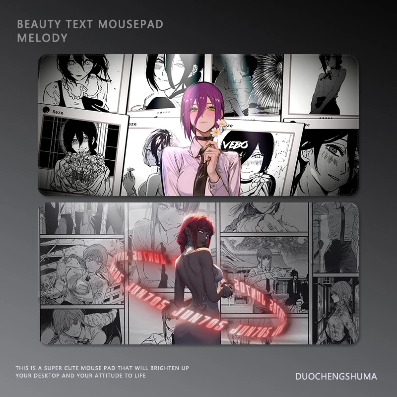 电锯人玛奇玛鼠标垫蕾塞帕瓦电竞游戏二次元动漫周边定制加厚桌垫