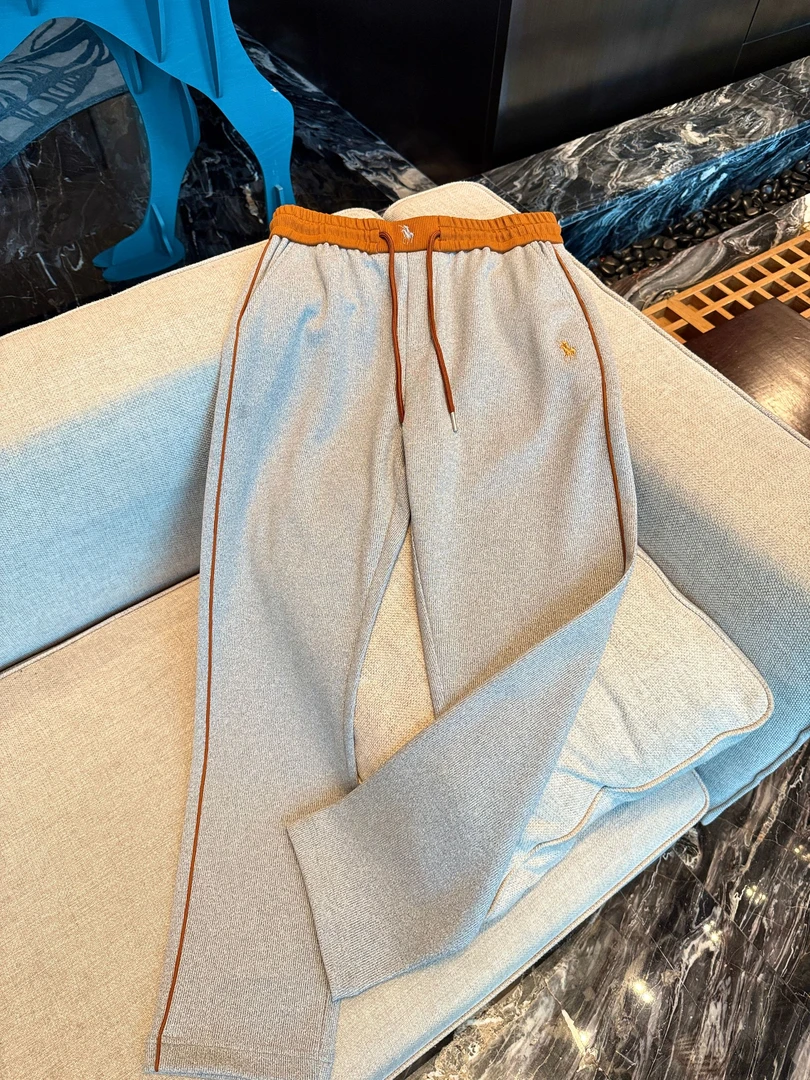 【秋款热销】软糯三明治结构拼接撞色经典百搭休闲长裤直筒裤男5811