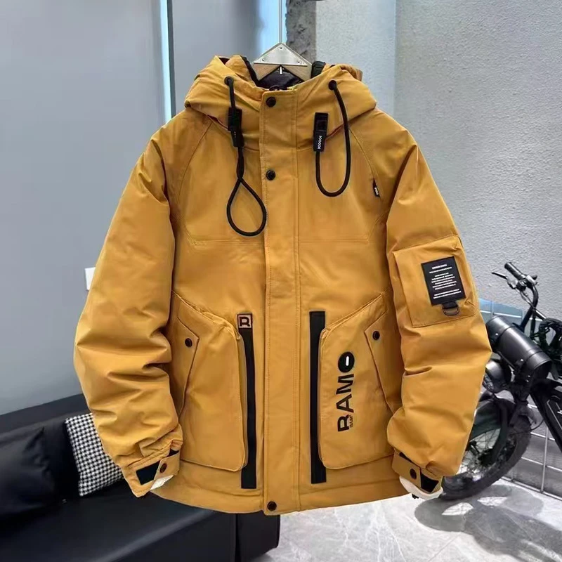 Y  -9909 2025冬季滑雪保暖男士百搭时尚休闲潮流短款外套