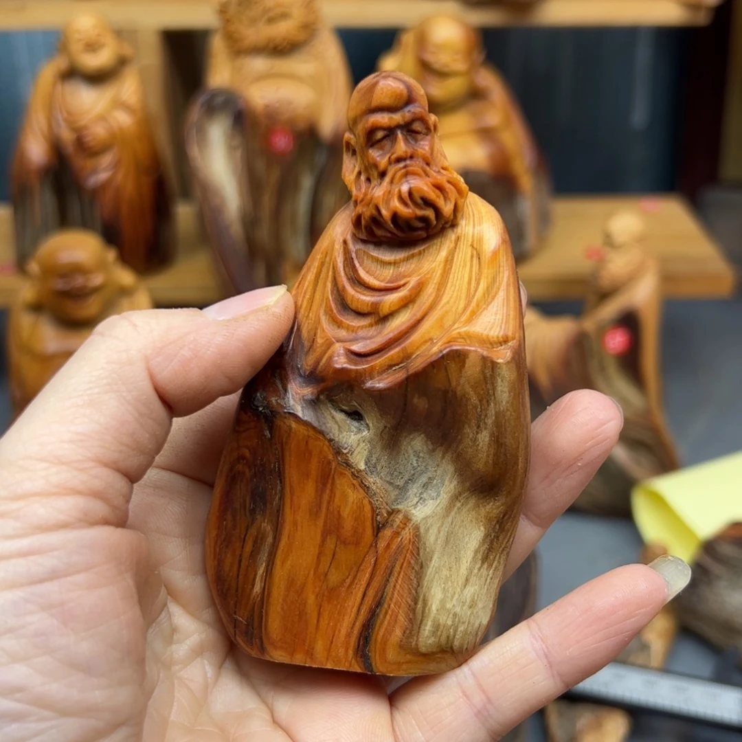 执***こ木崖柏木摆件手把件，