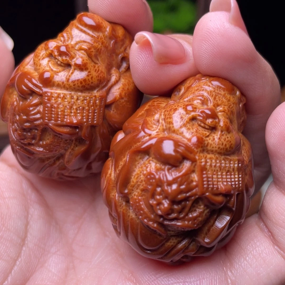 吊坠橄榄核龙财手球3.5