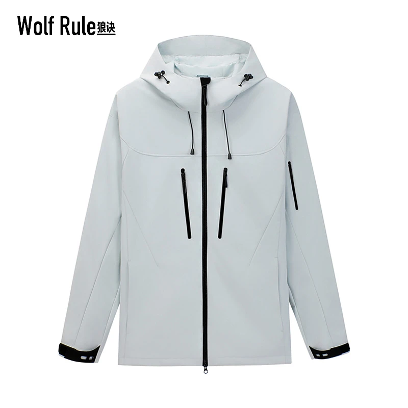 冲锋衣男女同款春秋外套户外防风防水情侣运动休闲徒步宽松登山服