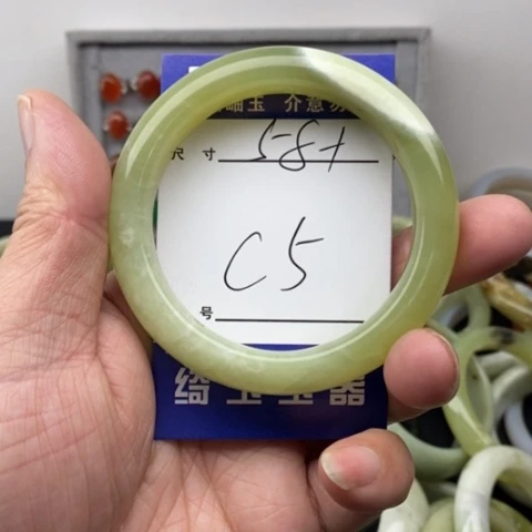未镶嵌蛇纹石玉手镯