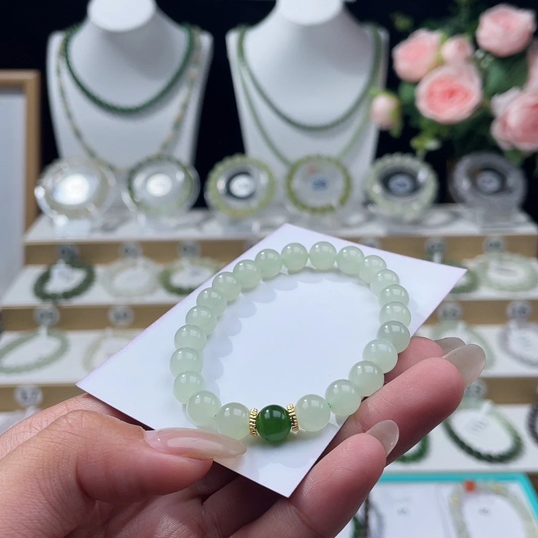 和田玉未镶嵌手链