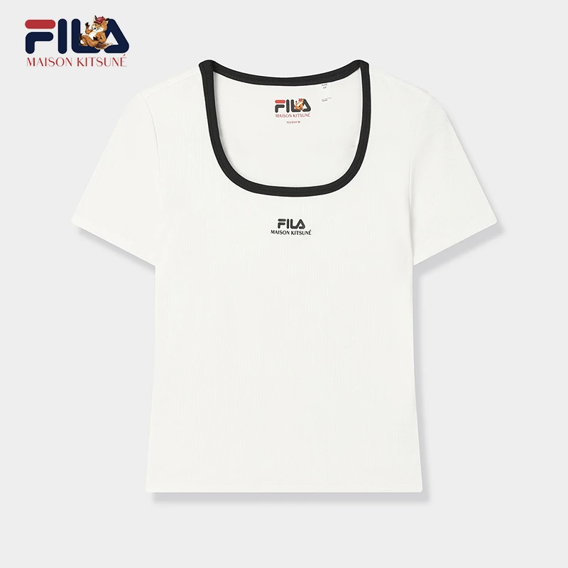XMAISON KITSUNÉ斐乐小狐狸女士夏季短袖T恤衫F11W529108F