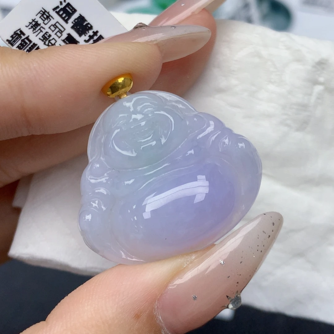 颈饰18K金镶嵌翡翠