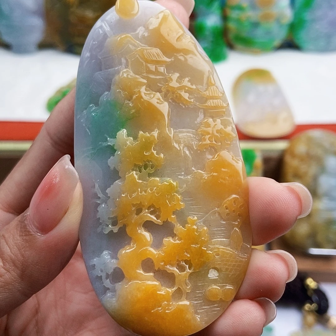 翡翠未镶嵌颈饰天然翡翠Ａ货