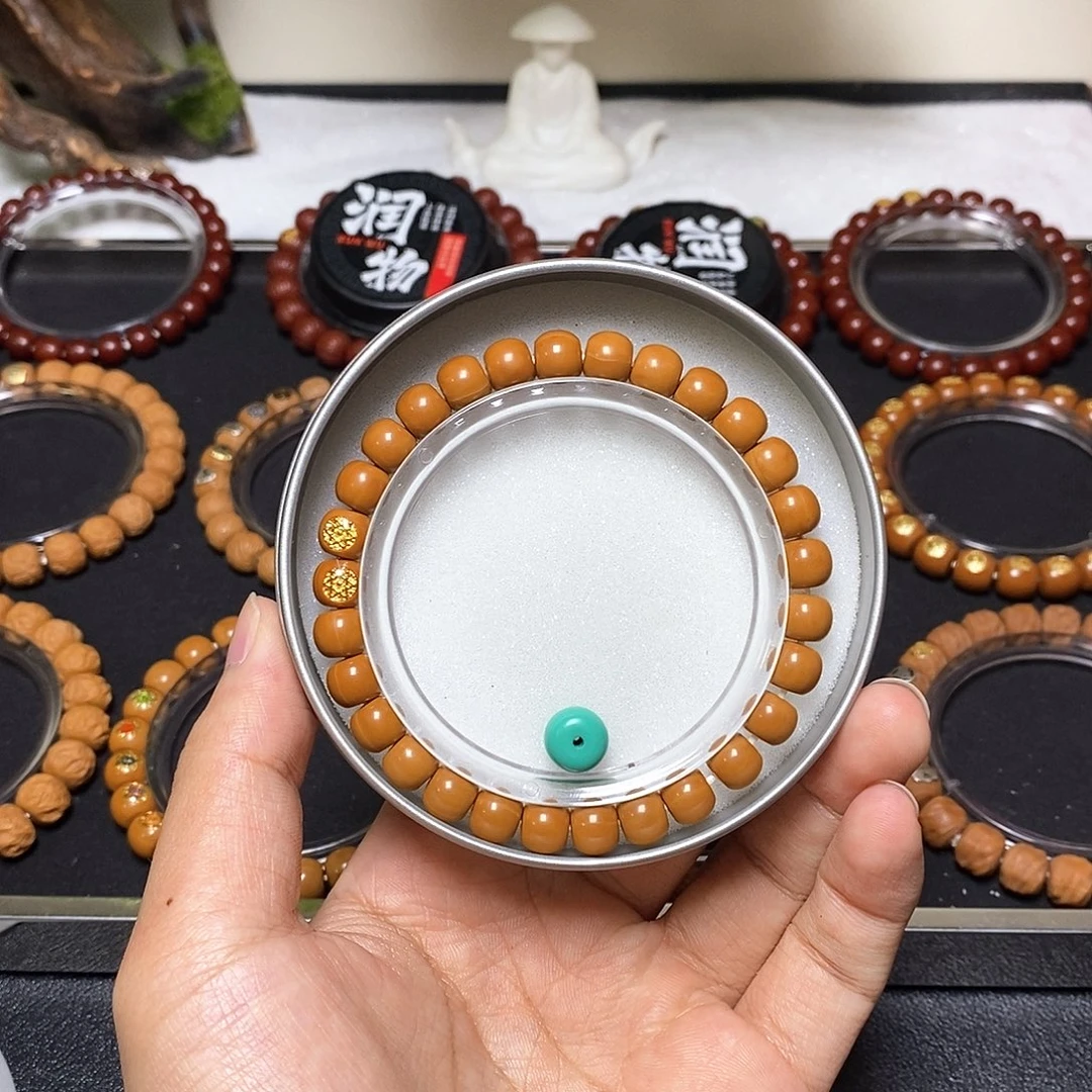 手串猴头核桃全品无暇六芒星金标超小老邢尺寸8左右精品