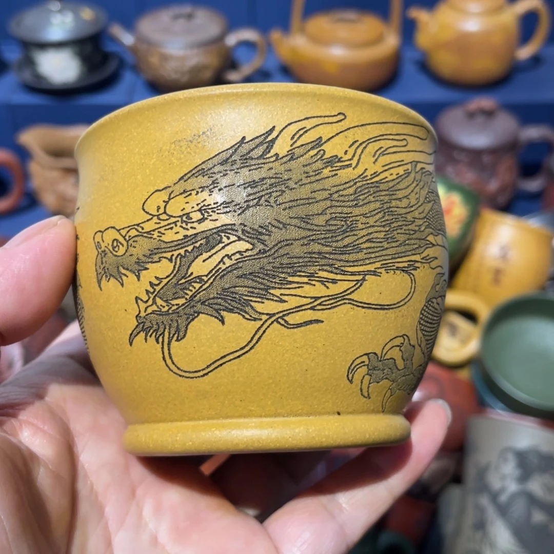 原矿紫砂手工主人杯
