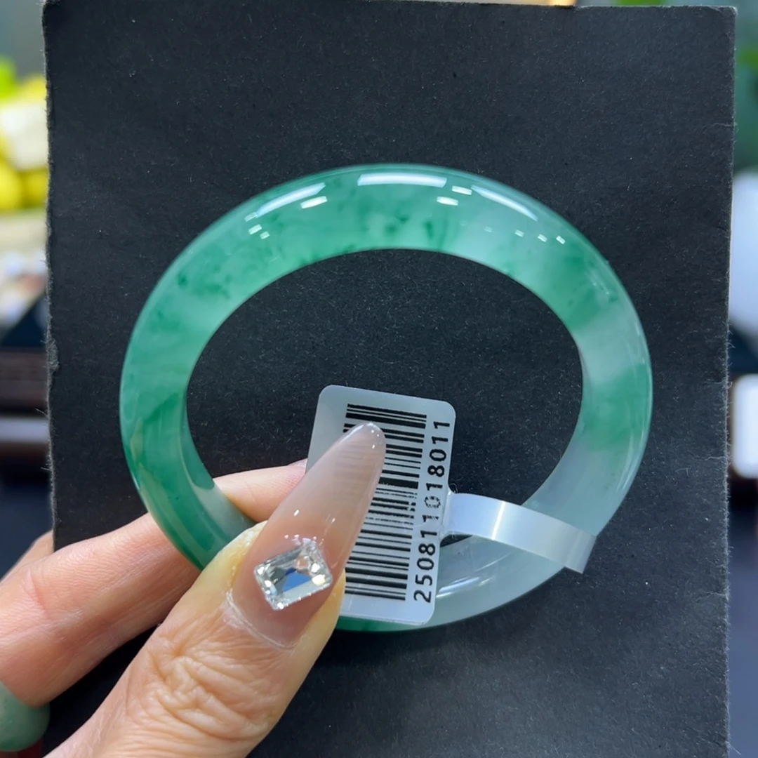 石英质玉（非洲翠）未镶嵌手镯51-52