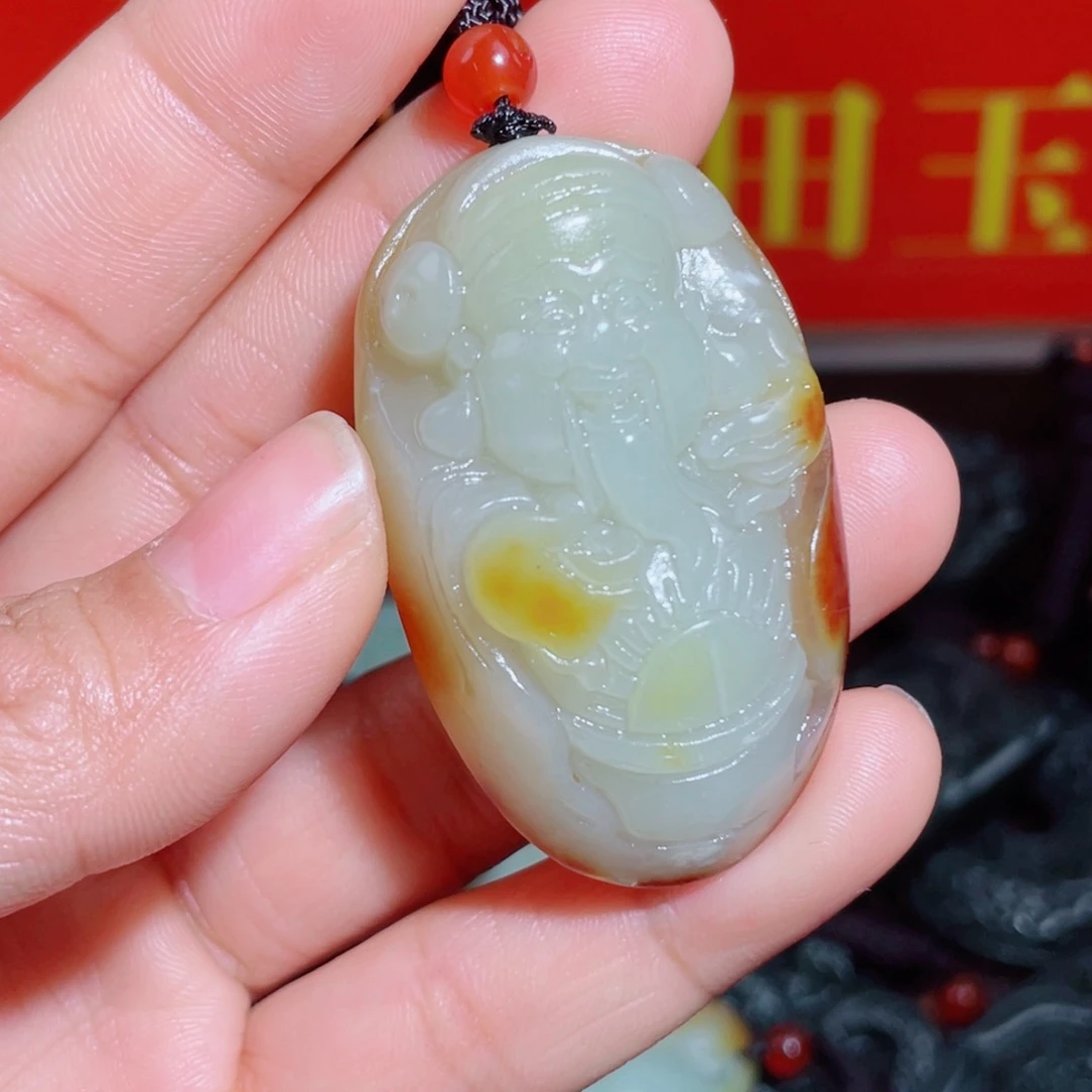 和田玉未镶嵌颈饰