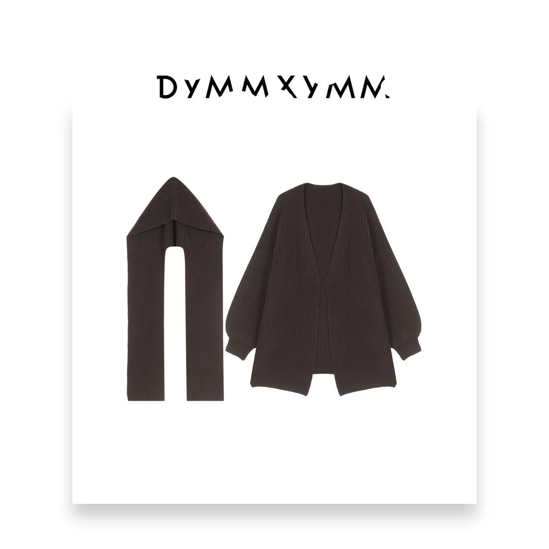 【DYMMXYMM】-羊毛鱼鳞两件套开衫-5FW-R0560