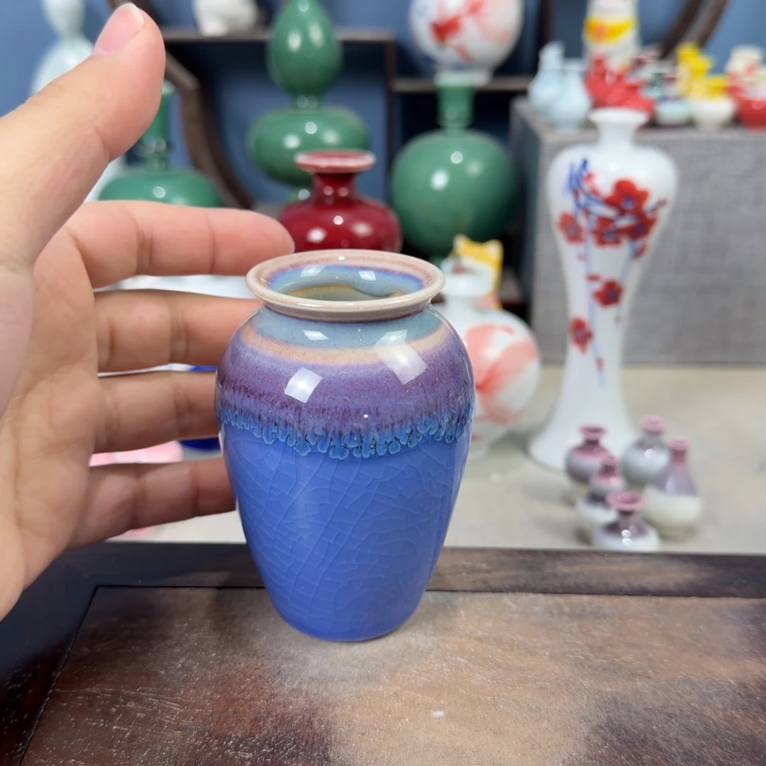 陶瓷手工小花器摆件