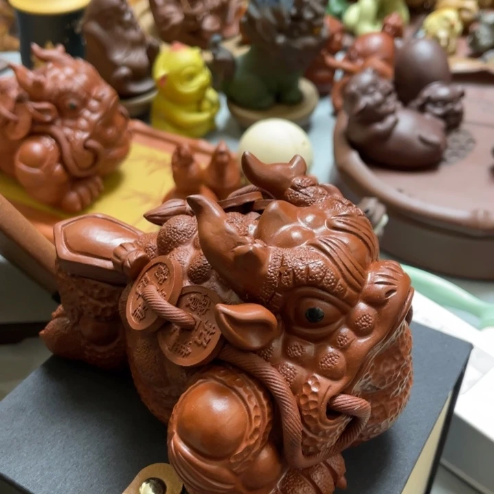 紫砂茶宠大龙蟾金蟾