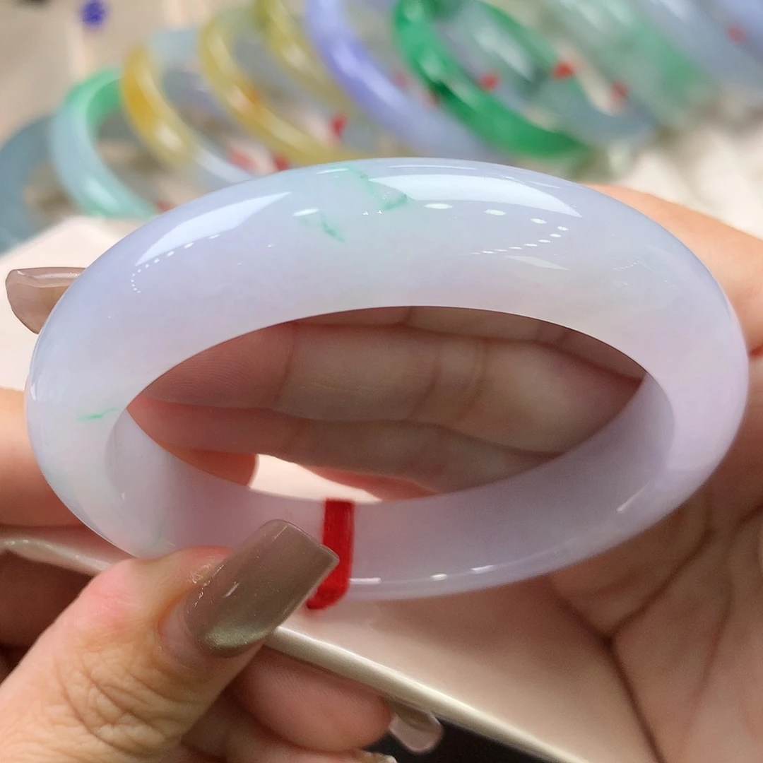 翡翠未镶嵌手镯56正圈