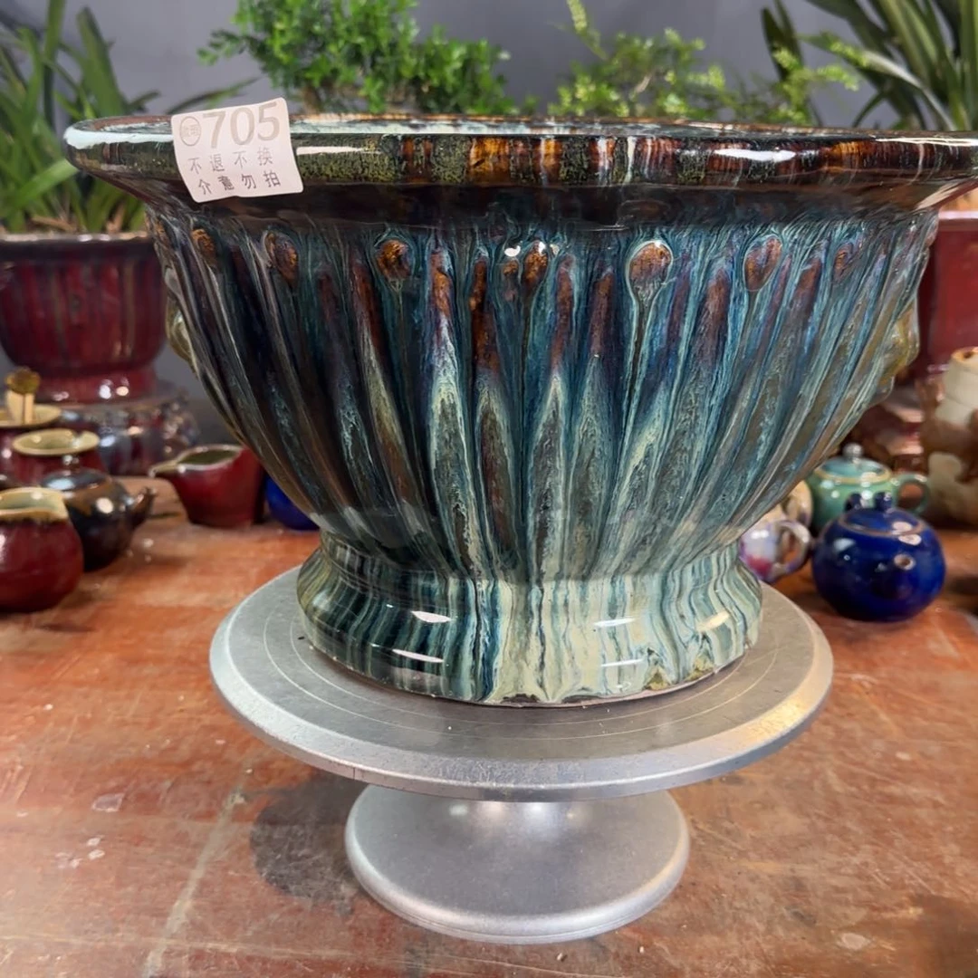 紫砂花盆张*授705瑕疵品