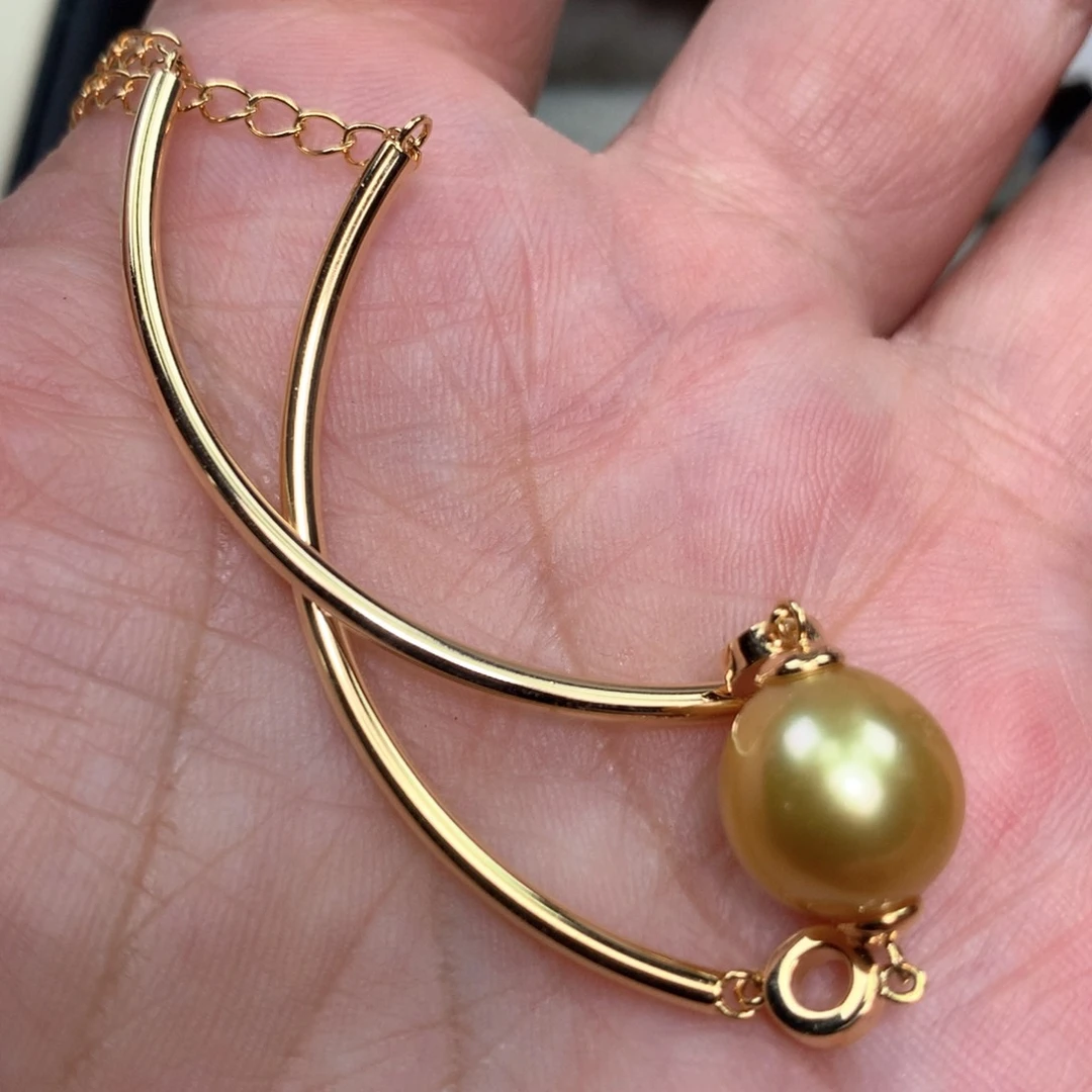 海水珍珠银S925镶嵌手绳