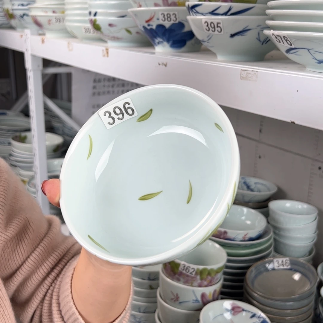 微瑕手绘6寸罗汉碗（单只装随机图案）