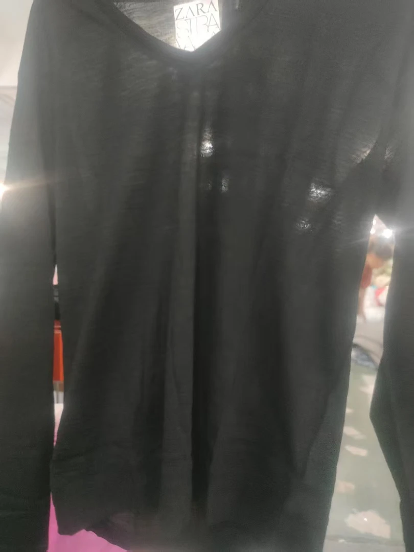 黑色羊毛百搭女装打底外出上衣发1