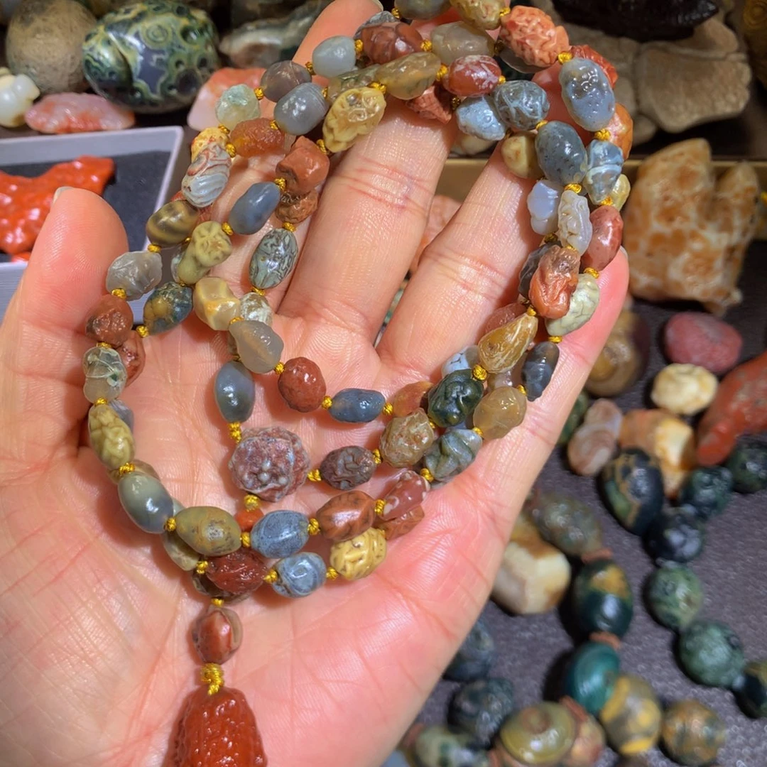 石材阿拉善筋脉石手缠