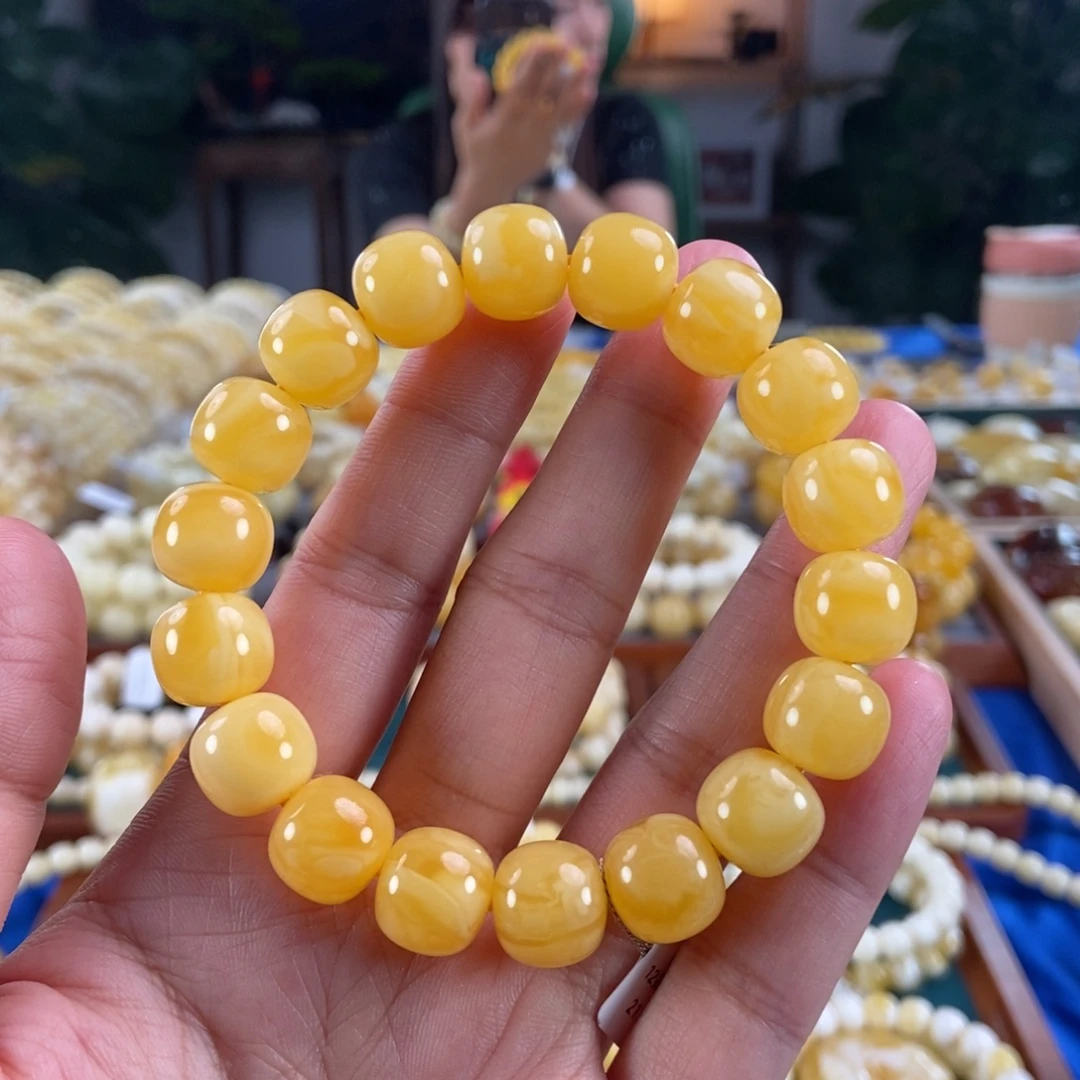 琥珀未镶嵌珠宝奇石12同料黄白花蜡老型21.07