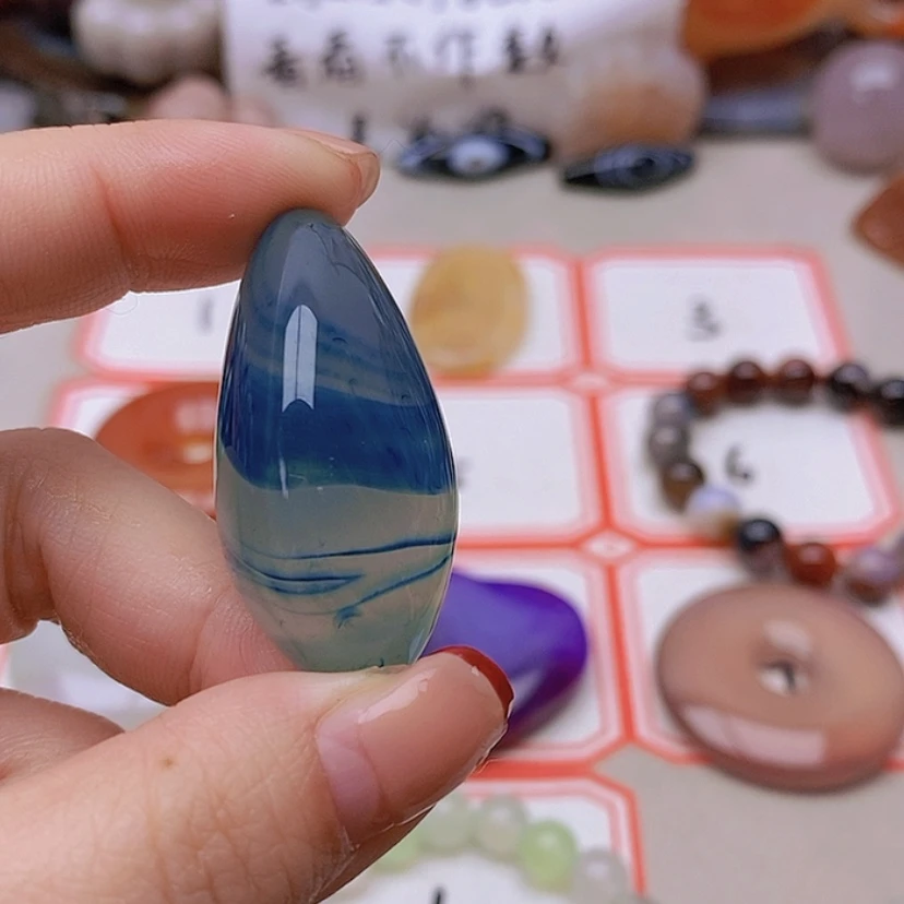 【闪购商品】未镶嵌玛瑙/玉髓珠宝半成品心****8